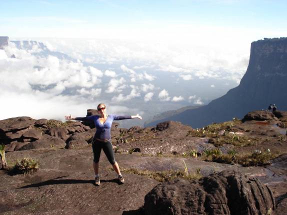 A belíssima paisagem que se vê do topo do Monte Roraima, na  Venezuela, em 2007